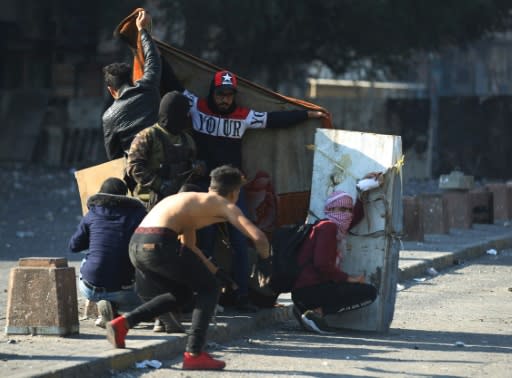 The protesters, who had faced an increasingly heavy hand from the security forces over the past week, have been buoyed by the return to the streets of supporters of populist cleric Moqtada Sadr