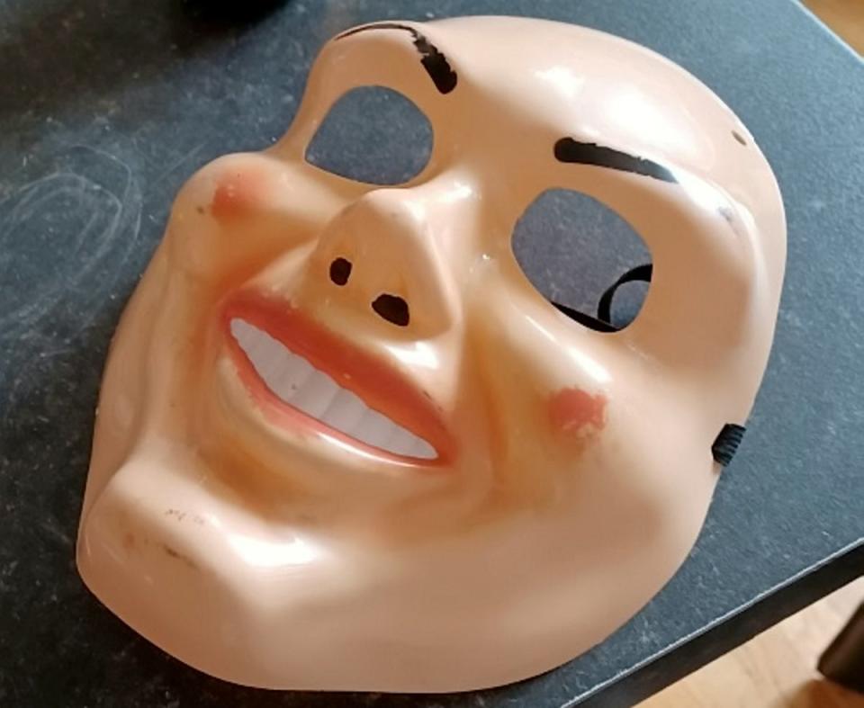 Facemask found at the house (Northumbria Police / SWNS)