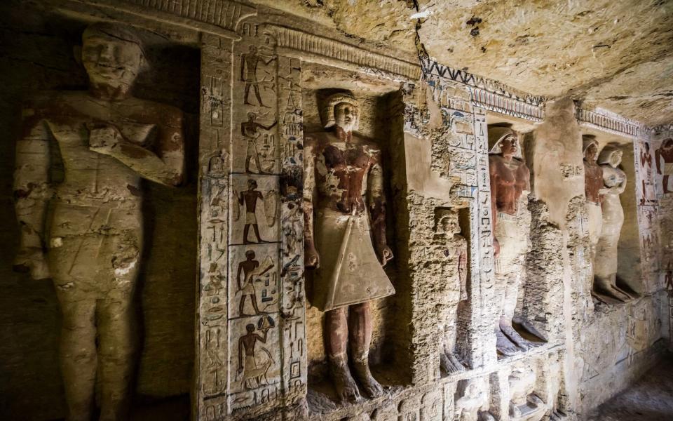 Wahtye Tomb at Saqqara - KHALED DESOUKI/AFP