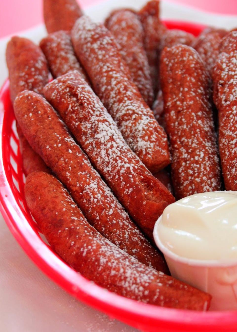 Red Velvet Donut Fries