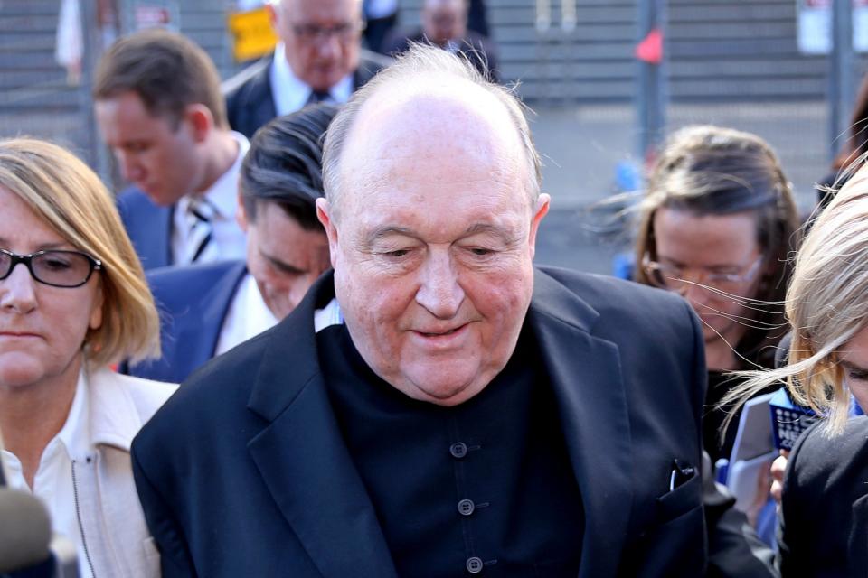 Guilty: Philip Wilson, the Archbishop of Adelaide, failed to report the claims to police: EPA