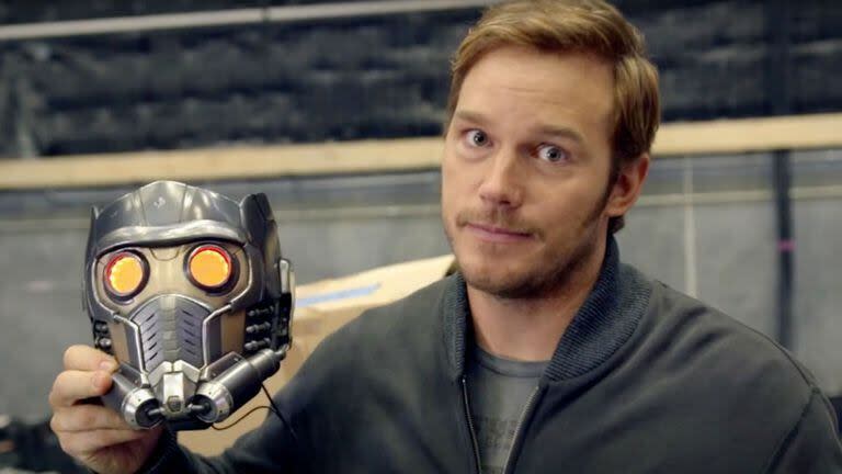 Chris Pratt en el papel de Star-Lord 