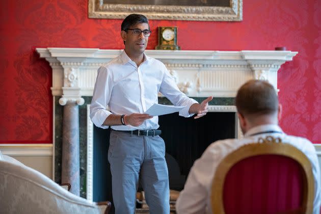 <strong>Pictures released by the Treasury as Rishi Sunak makes his final preparations for the Budget.</strong> (Photo: SIMON WALKER  HM TREASURY)