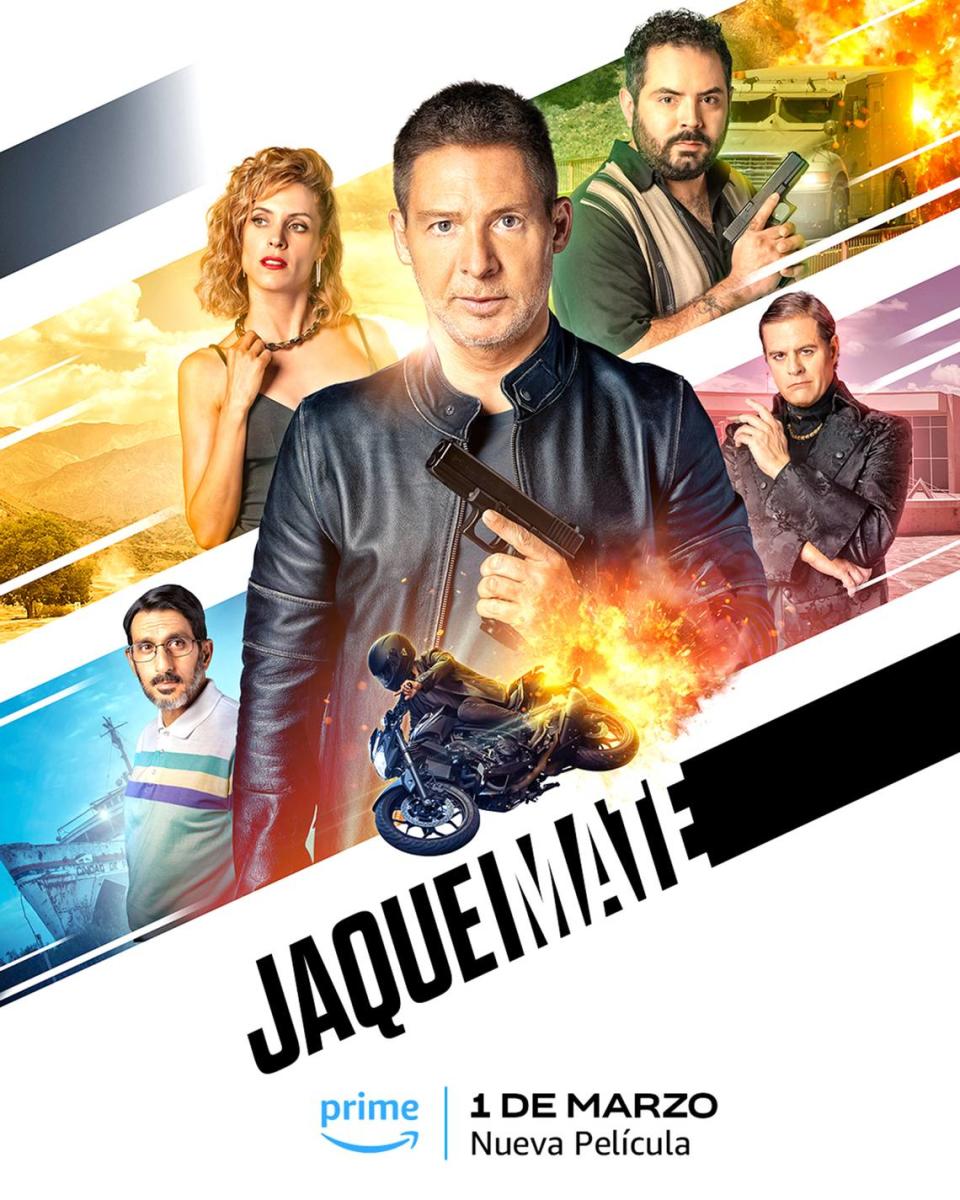 Adrian Suar, Maggie Civantos, José Eduardo Derbez, Bejamín Amadeo y Charo López. Cortesía/PrimeVideo