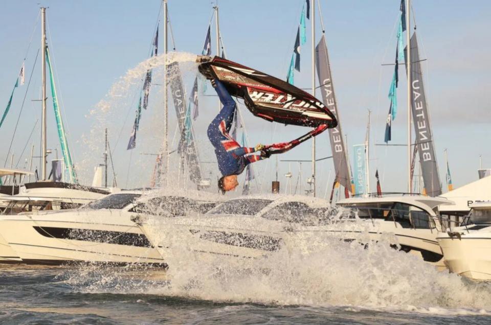 Daily Echo: Jack Moule, four-time National Freestyle jet-ski Champion, five-time British Freestyle Champion and World Professional Freestyle Stuntman