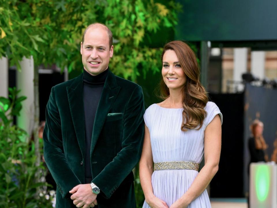 The Duke and Duchess of Cambridge attend the ceremony in “recycled” clothes (Joe Maher/Getty Images)