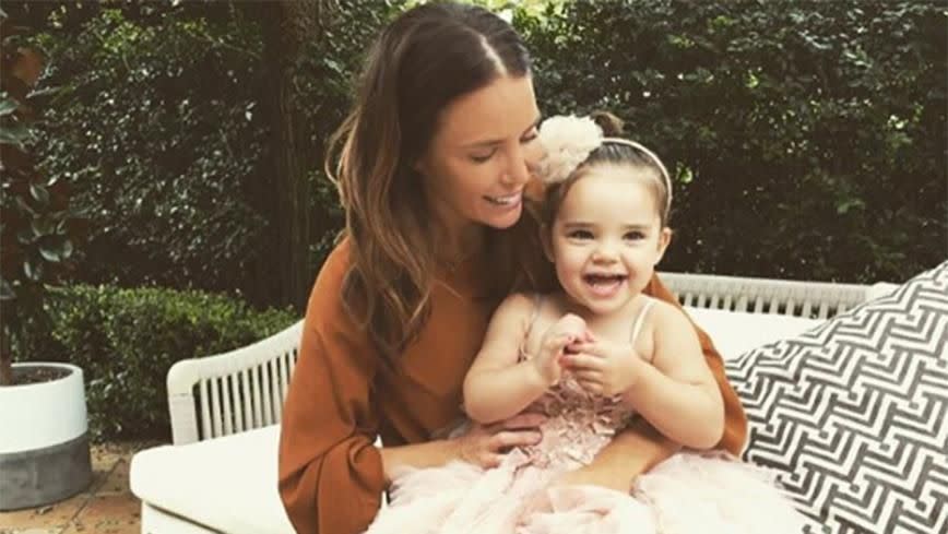 Jodi Anasta with her daughter Aleeia. Source: Instagram