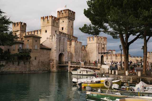 <p>Federico Ciamei</p> Castello Scagliero, a 13th-century castle in Sirmione.