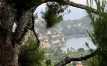 On the picturesque coast road between Nice and Monaco.