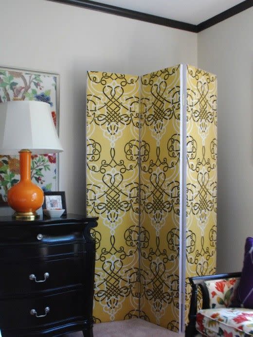 DIY Upholstered Room Divider