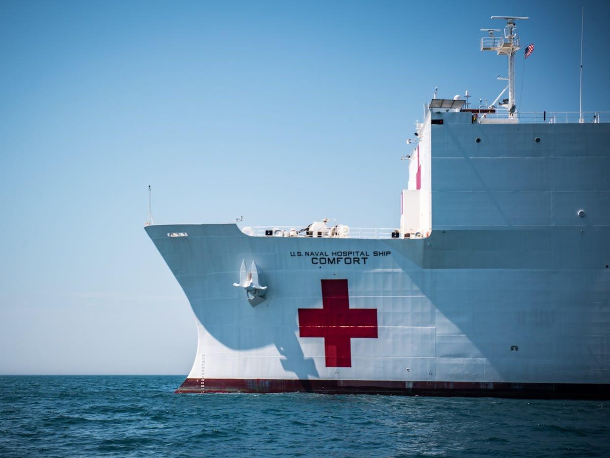 US Navy hospital ship USNS Comfort