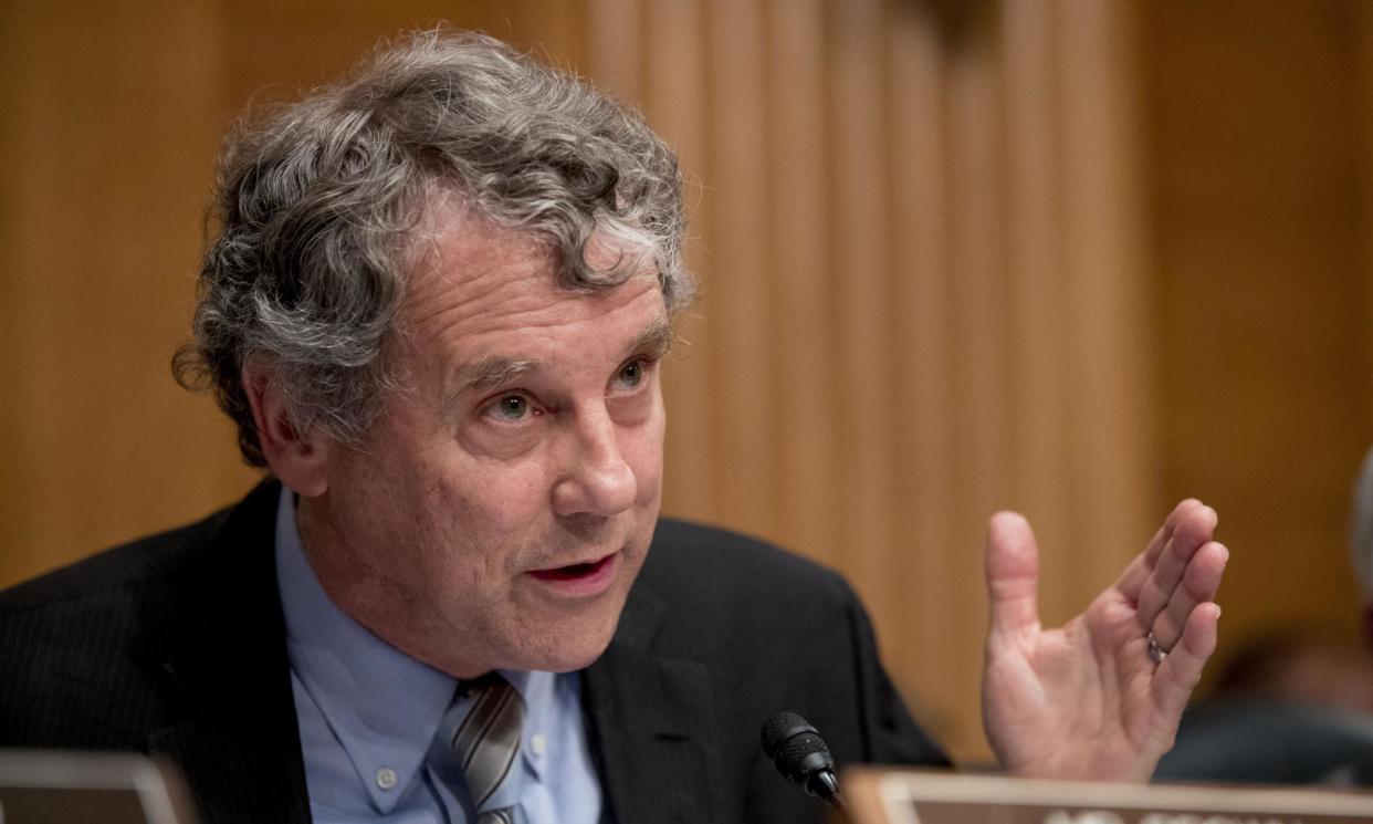 <span>The Democratic scheme is intended to ease the re-election of Sherrod Brown, pictured.</span><span>Photograph: Andrew Harnik/AP</span>