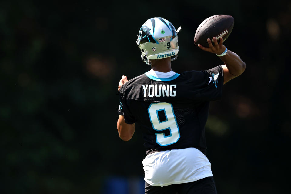 Carolina Panther QB and No. 1 draft pick Bryce Young has all the potential in the world, just questions about his size and how he will hold up in the NFL. (Photo by Jared C. Tilton/Getty Images)