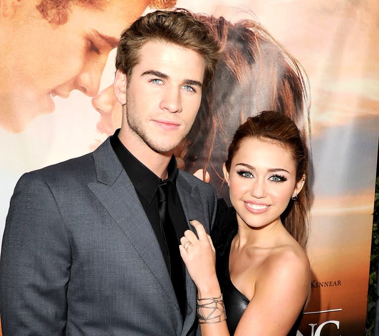 Liam Hemsworth and Miley Cyrus