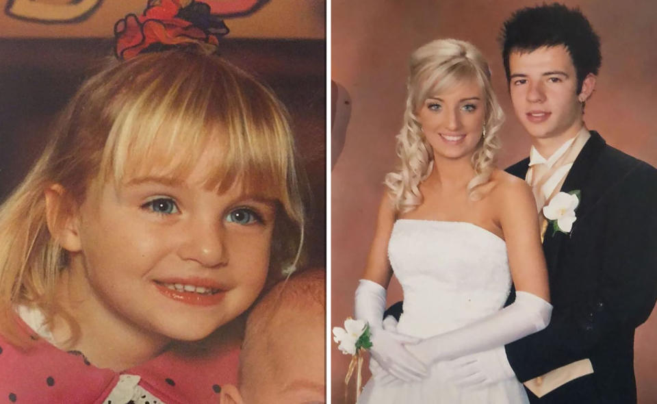 Tamara looks completely unrecognisable in these two throwback photos. Photo: Instagram/ tamara__djordjevic__