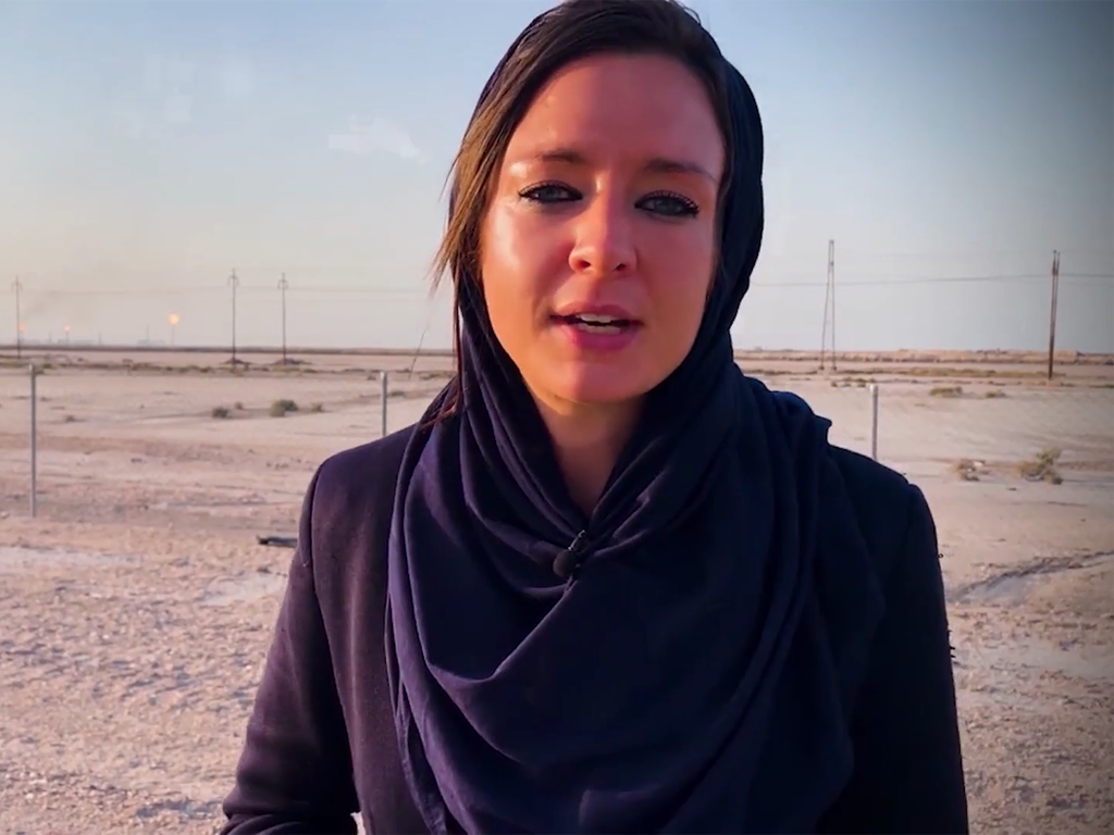 Bel Trew reports from Iraq for Independent TV  (The Independent)