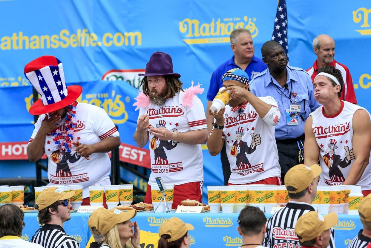 Hot-dog eating contest in New York