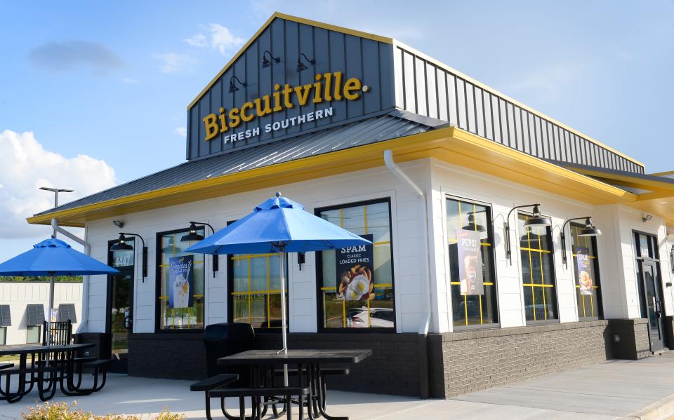 Biscuitville Fresh Southern in Boiling Springs 
at 4441 Highway 9 on July 22, 2024.