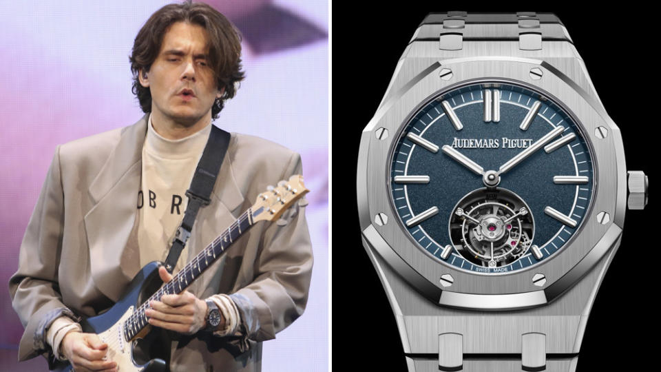 John Mayer in an Audemars Piguet Royal Oak Selfwinding Tourbillon - Credit: AP/Audemars Piguet