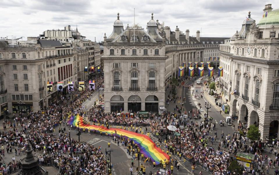 It is the first Pride parade in London since the pandemic (Matt Alexander/PA) (PA Wire)
