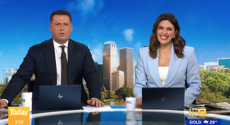 The Today Show's Karl Stefanovic and Sarah Abo