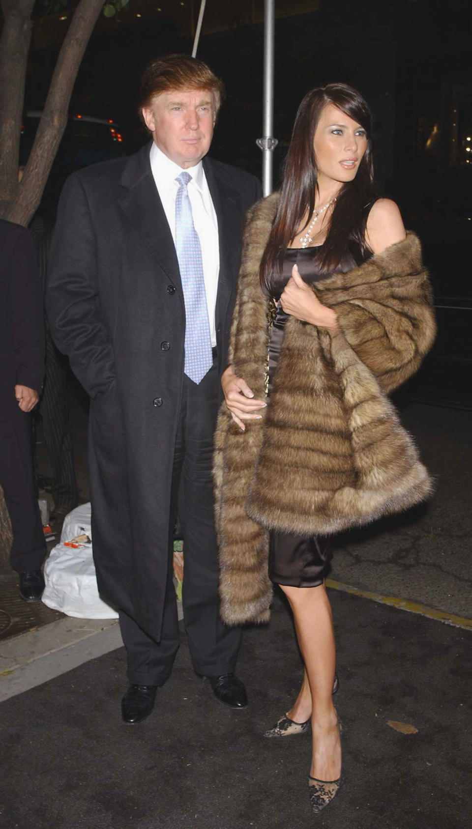 At the opening of the Dennis Basso Furs flagship store in New York City.