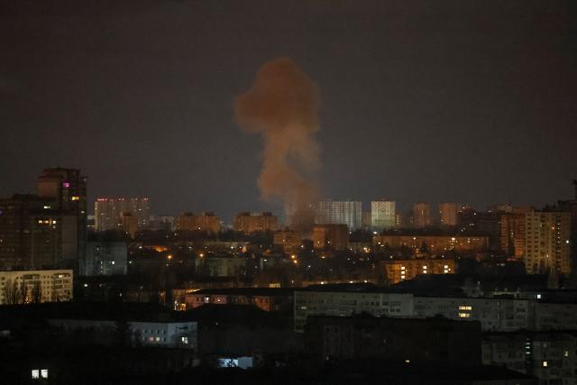 Russia fires drones and missiles across Ukraine, striking cities including  Kyiv