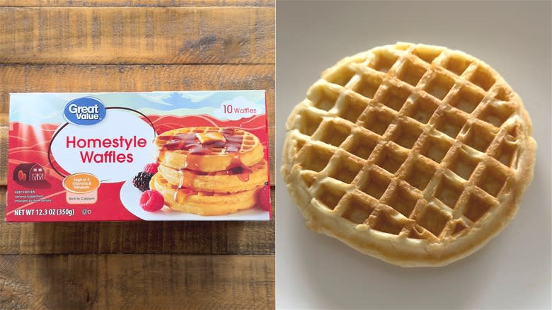 Great Value waffle and box