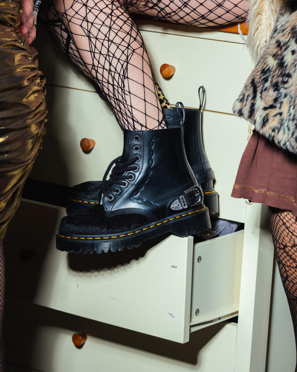 Dr. Martens, collaboration, The Great Frog, creepers, boots, grunge, satchel