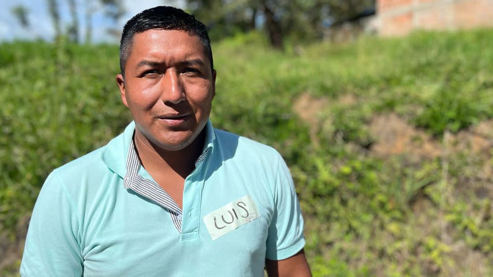 Luis Cunda, a farmer in rural Colombia - Stefano Pozzebon/CNN