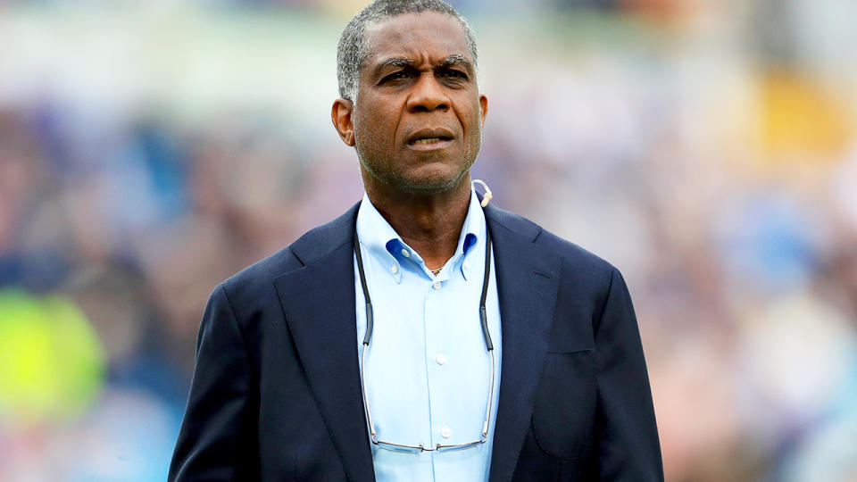 Michael Holding, pictured here during the 2019 Ashes series between Australia and England.