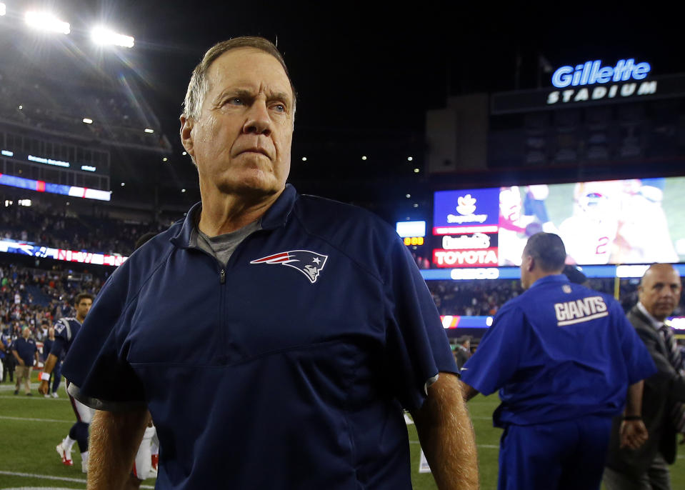 Bill Belichick is looking for Super Bowl ring No. 6 this season. (AP) 