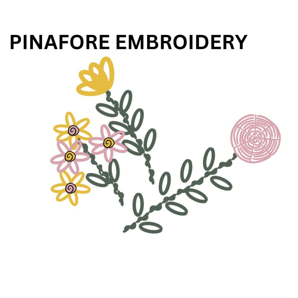 pinafore embroidery chart