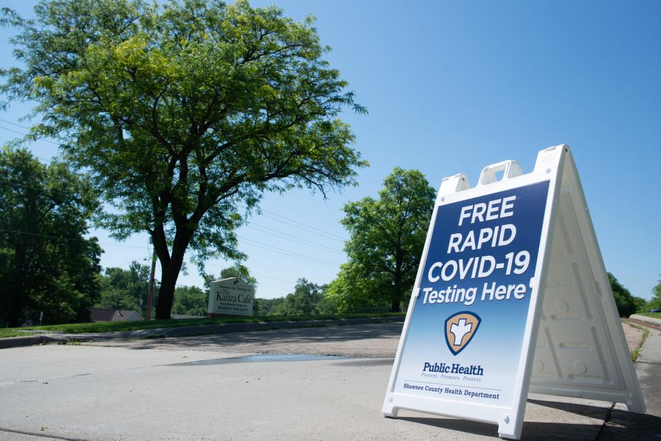 A rapid COVID-19 testing site has been set up by the Shawnee County Health Department at 2701 S.W. East Circle Drive.