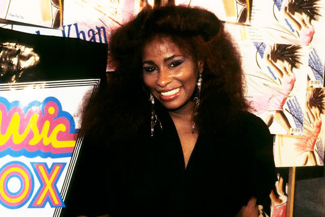 <p>Gabor Scott/Redferns/Getty</p> Chaka Khan in London in 1984