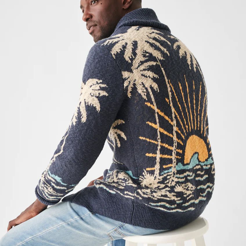 <p><a href="https://go.redirectingat.com?id=74968X1596630&url=https%3A%2F%2Ffahertybrand.com%2Fproducts%2Fpalm-motif-cardigan-sun-rays-island%3Fvariant%3D40233623617605&sref=https%3A%2F%2Fwww.menshealth.com%2Fstyle%2Fg38506062%2Fbest-cardigans-for-men%2F" rel="nofollow noopener" target="_blank" data-ylk="slk:Shop Now;elm:context_link;itc:0;sec:content-canvas" class="link ">Shop Now</a></p><p>Palm Motif Cardigan</p><p>fahertybrand.com</p><p>$298.00</p>