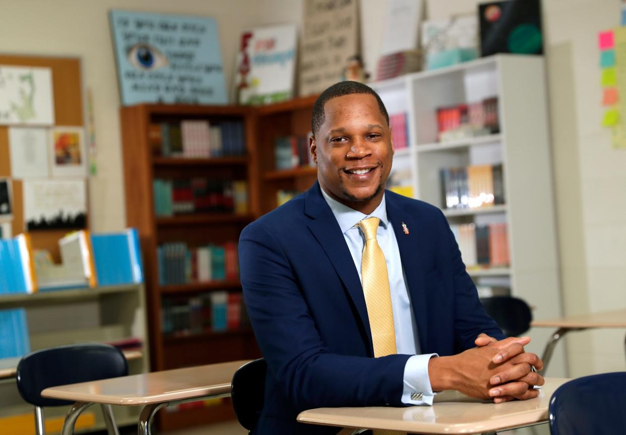 Dr. Samuel Coleman, the Oshkosh Area School District assistant superintendent of instruction, has been named one of Madison 365's Most Influential Black Leaders in Wisconsin for 2023. He is pictured Tuesday, December 26, 2023, at Perry A Tipler Middle School in Oshkosh, Wis.