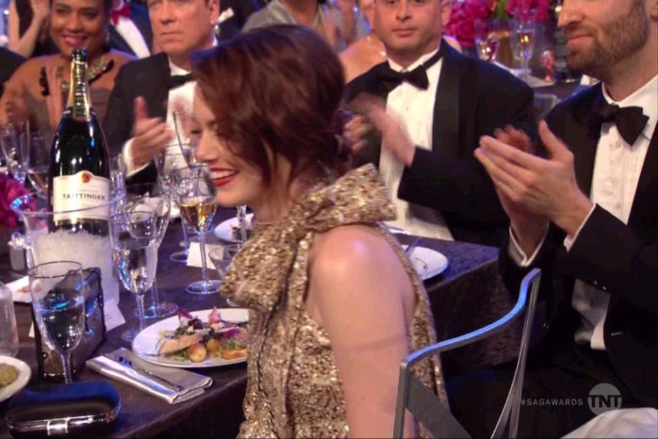 SAG Awards 2019: Emma Stone and Dave McCary Sit Together