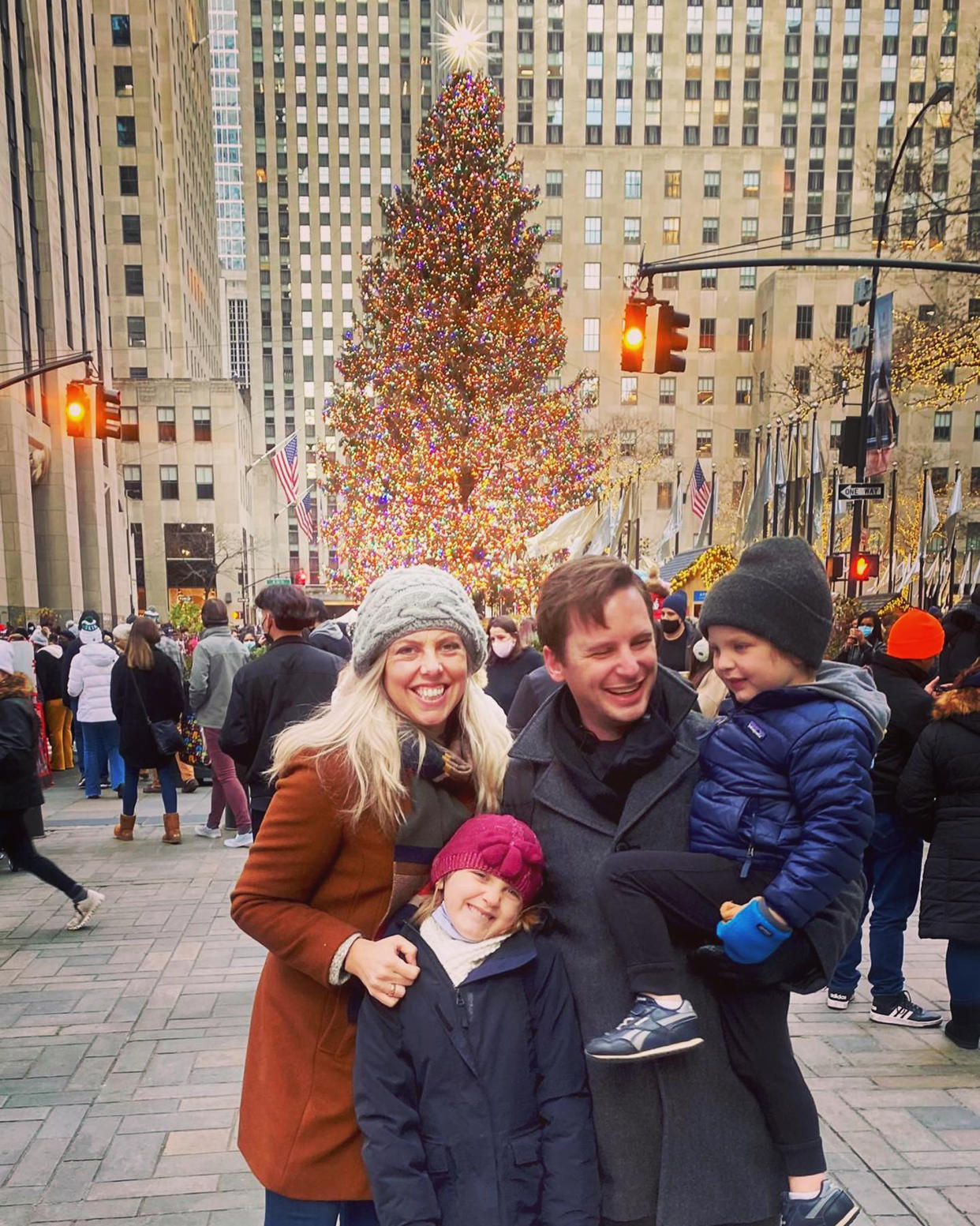 Salli Garrigan posed with her husband, Patrick, and their kids, Dottie and Hugh. (Courtesy Salli Garrigan)