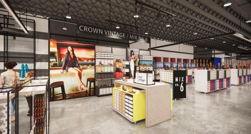 DSW’s “store of the future,” will consolidate stores into more efficient 15,000 square-foot locations. - Credit: Designer Brands Inc.