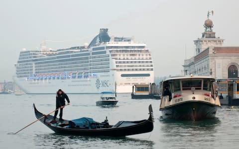 The debate over the impact of big cruise ships has been going on for years in Venice. - Credit: AFP