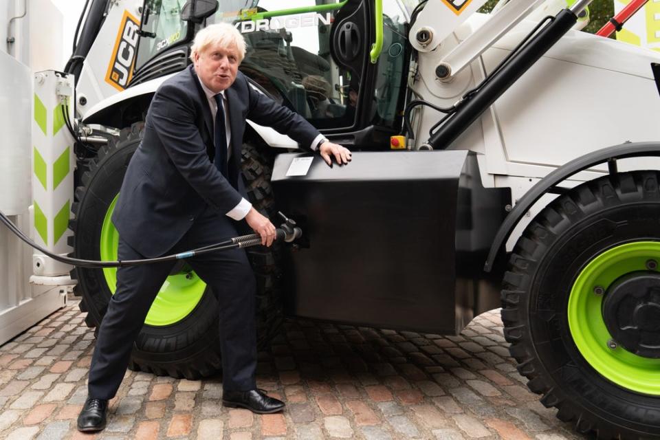 Prime Minister Boris Johnson said the hydrogen economy ‘will be essential to tackling climate change’ (Stefan Rousseau/PA) (PA Wire)