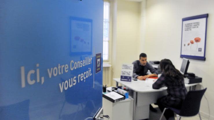 Un conseiller Banque Postale en rendez-vous