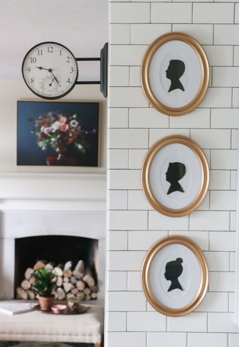 DIY Framed Silhouette Art