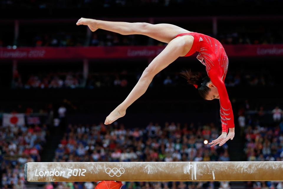 <p>Kyla Ross had great potential for these games, being that she was the youngest member of the Fierce Five and she didn’t skip a beat in training following London. (Getty) </p>