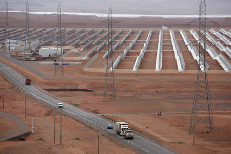 A thermosolar power plant is pictured at Noor II near the city of Ouarzazate, Morocco, November 4, 2016. REUTERS/Youssef Boudlal