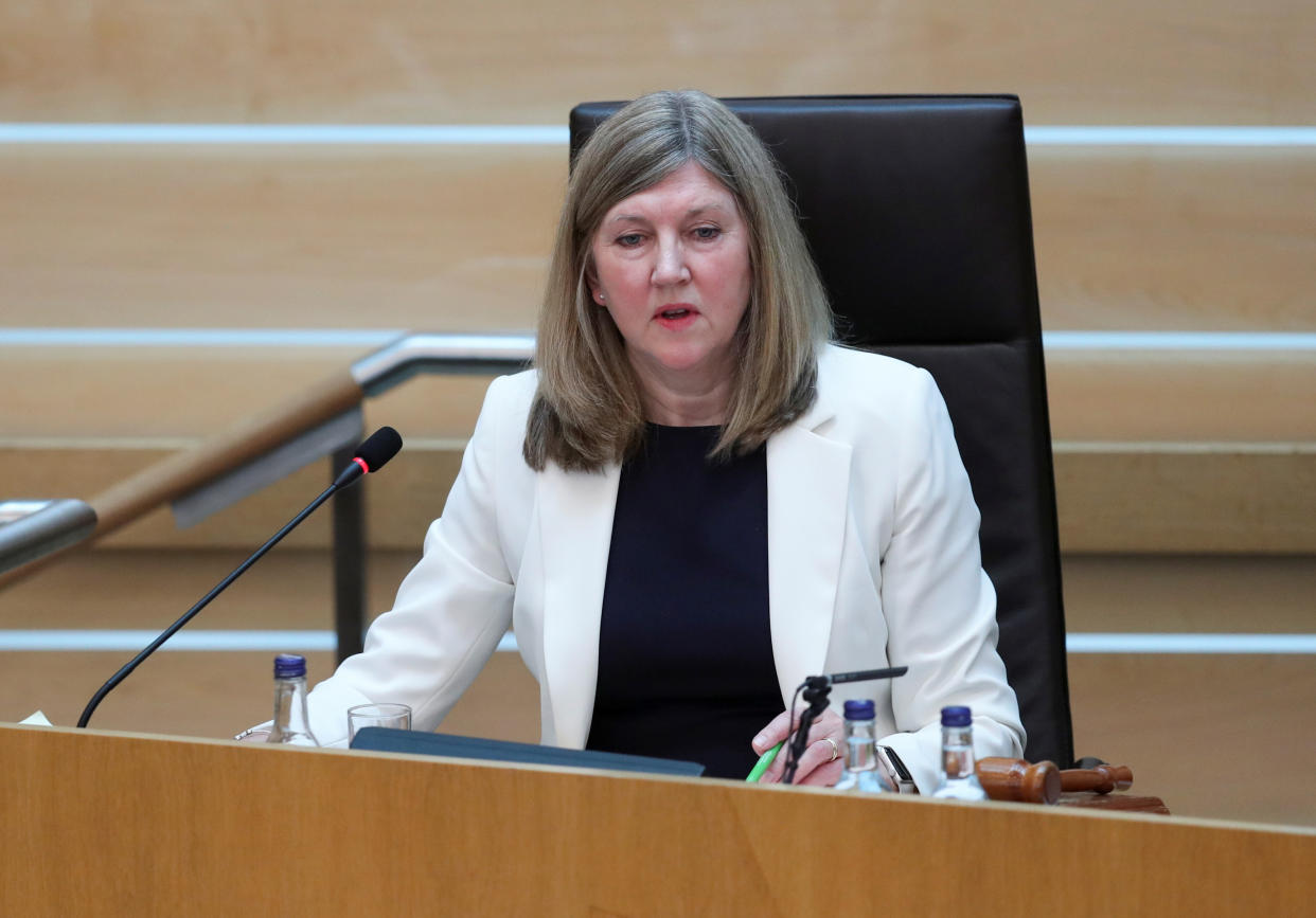 Presiding Officer Alison Johnstone said MSPs were ‘honoured’ that the Queen would be at the opening ceremony (Russell Cheyne/PA)