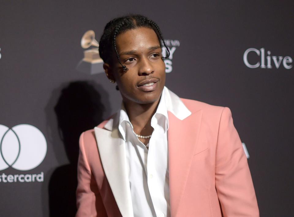 A$AP Rocky at Pre-Grammy Gala and Salute to Industry Icons on Feb. 9, 2019, in Beverly Hills, Calif.