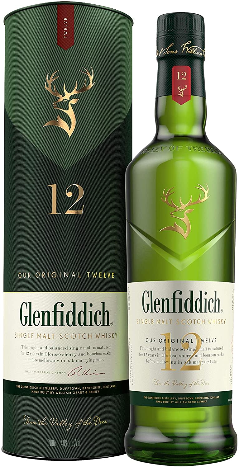 Glenfiddich 12 Years Single Malt Scotch whisky Our Signature Malt, 700ml (Photo: Amazon)