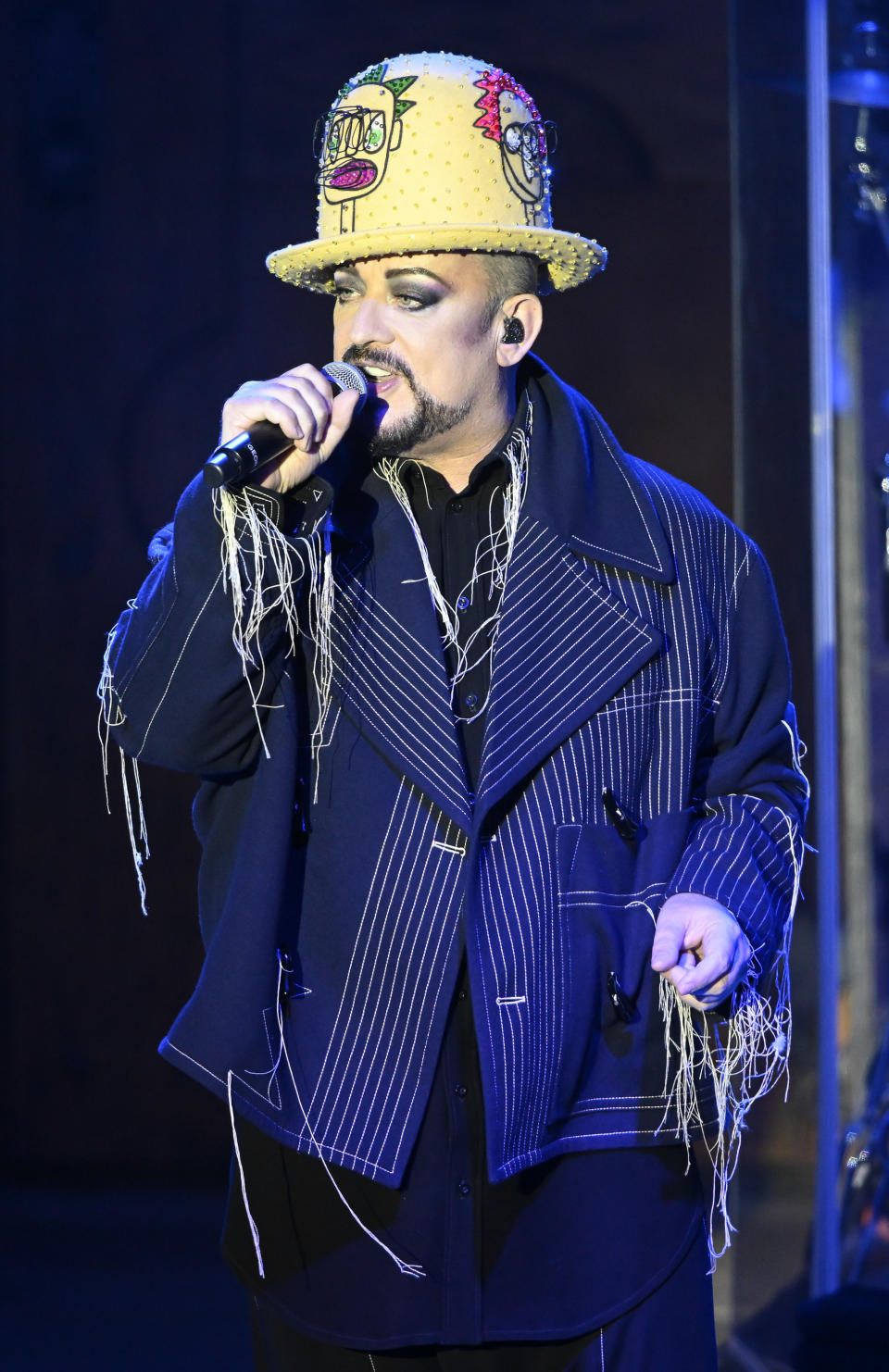 Boy George performs alongside Culture Club members on June 07, 2022